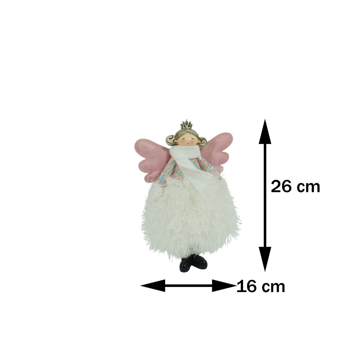 Ornament De Craciun Ingeras, Textil, 26 Cm