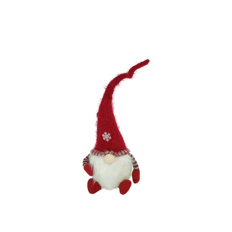 Ornament de Craciun spiridus, Vivimall, gri/alb, textil, 58 cm - vivimall.ro