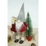 Ornament de Craciun spiridus, Vivimall, rosu/alb, textil, 42 cm - vivimall.ro