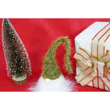 Ornament de Craciun spiridus, Vivimall, verde/alb, textil, 52 cm - vivimall.ro