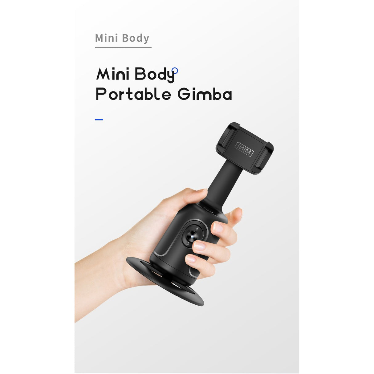 Suport Telefon cu Urmarire Automata, Flippy, AI Face Tracking, Rotire 360 Grade, 17 x 8 cm, Negru - vivimall.ro