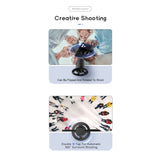 Suport Telefon cu Urmarire Automata, Flippy, AI Face Tracking, Rotire 360 Grade, 17 x 8 cm, Negru - vivimall.ro