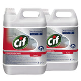 Pachet CIF Professional Washroom – Detergent si Detartrant pentru Suprafetele din Baie, 2×5 L - vivimall.ro