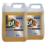 Pachet CIF Professional Wood Floor Cleaner – Detergent pentru Pardoseli din Lemn 2×5 L - vivimall.ro