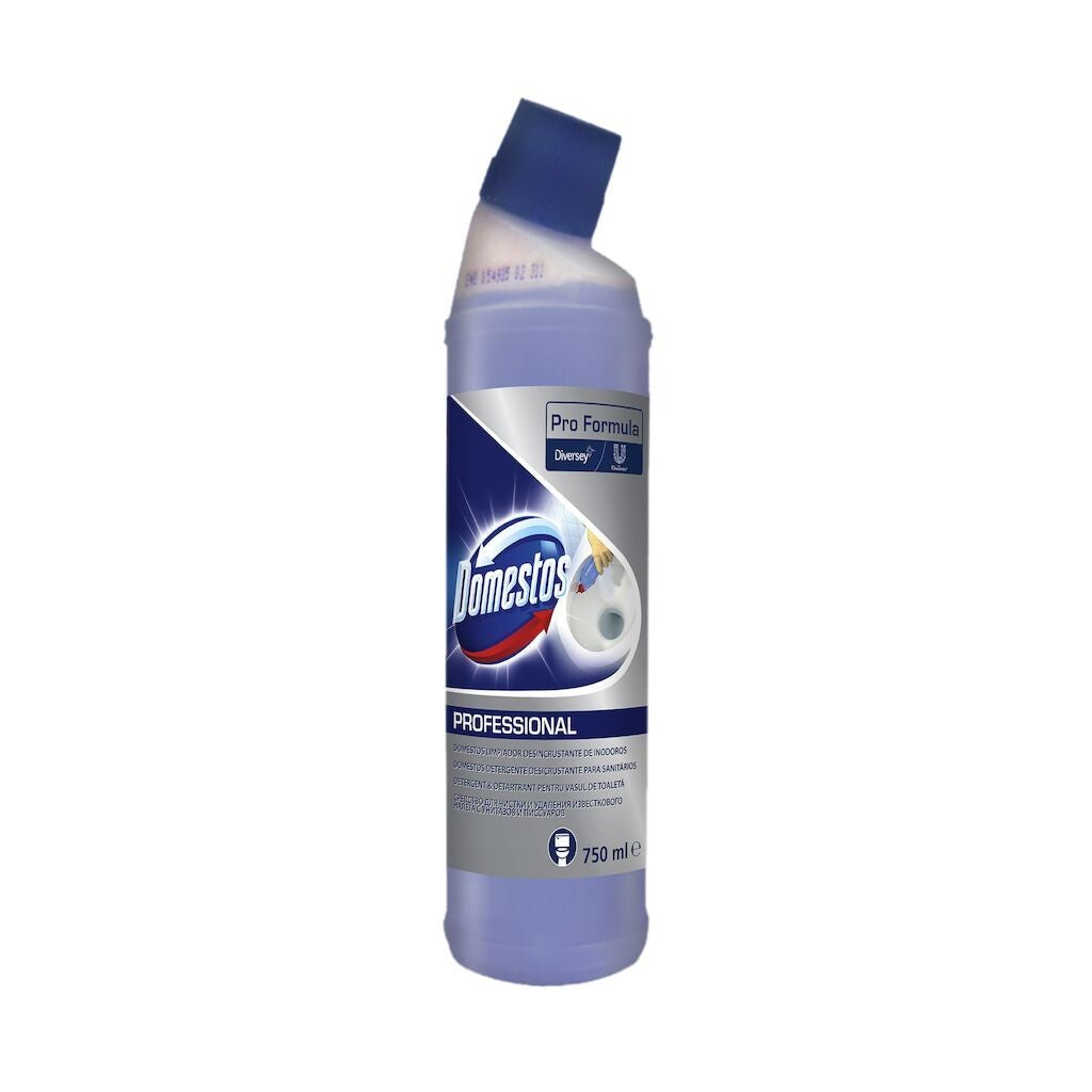 Pachet Domestos Professional Toilet Cleaner & Descaler – Detartrant pentru Toaleta, 6×0,75 L - vivimall.ro