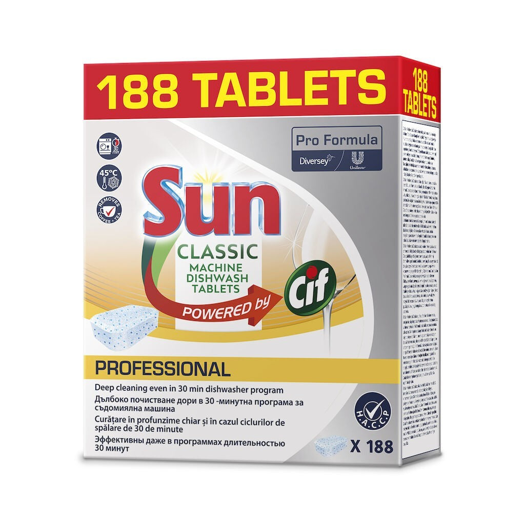 Pachet SUN Professional Classic – Tablete pentru Masina de Spalat Vase, 4×188 buc - vivimall.ro