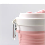 Pahar Pliabil Din Silicon Pentru Calatorii, Camping, 750 Ml, Pai Inclus, 11.6 X 19.3 Cm - vivimall.ro