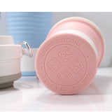 Pahar Pliabil Din Silicon Pentru Calatorii, Camping, 750 Ml, Pai Inclus, 11.6 X 19.3 Cm - vivimall.ro