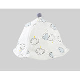 Palarie de Protectie pentru Bebelusi, Vivimall, Model cu Norisori Albastri, Pescareasca, de Primavara si Toamna, cu Masca si Fermoar, 42 cm, pentru 0-3 Luni, Bleu - vivimall.ro