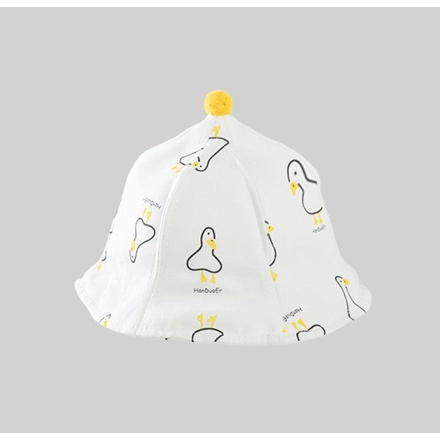 Palarie de Protectie pentru Bebelusi, Vivimall, Model Ratuste, Pescareasca, de Primavara si Toamna, cu Masca si Fermoar, 42 cm, pentru 0-3 Luni, Alb - vivimall.ro