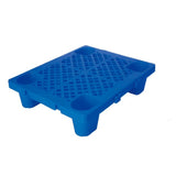 Palet de Transport, Flippy, 60 x 40 x 12 cm, din Plastic durabil, Palet pentru Stivuitor in Depozit, Rezistent la Umiditate, Grila Ingrosata, 5 Picioare, Albastru- - vivimall.ro