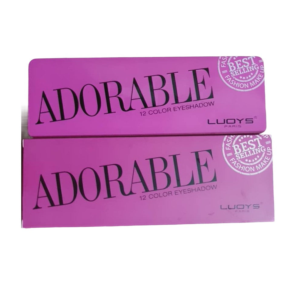 Палитра сенки за очи 12 цвята, матови и перлени сенки за очи, включена една четка, правоъгълна, 140 г, 6,4 x 20 x 1,5 см, ​​3 години срок на годност, многоцветна