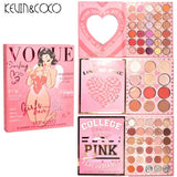 Paleta de Farduri Kevin&Coco, 72 culori, Stil Carte, 3 Straturi, Pudra Compacta, Clasic, Fara Sulfati, 14 x 14 cm, 90 g, multicolor - vivimall.ro