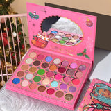 Trusa de Machiaj, KEVIN & COCO, Snowy Christmas, 70 culori, 22.5 x 17 x 2 cm, Multicolor - vivimall.ro