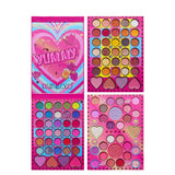 Trusa de Machiaj, KEVIN & COCO, Mean Girl Heart, Fard de Pleoape, Iluminator, Blush Cremos, 96 culori, 21 x 15.7 x 2.4 cm - vivimall.ro