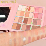 Aplicare fard de pleoape mat din paleta Kevin & Coco Glowy Butterfly, blendare ușoară