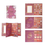 Paleta de Machiaj tip Carte, Kevin&Coco, Model Flowers, 82 Nuante, Paleta All-in-One, Farduri, Blush si Iluminatoare, 16.3x22.4x2.5 cm, Multicolor - vivimall.ro