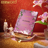 Paleta de Machiaj tip Carte, Kevin&Coco, Model Flowers, 82 Nuante, Paleta All-in-One, Farduri, Blush si Iluminatoare, 16.3x22.4x2.5 cm, Multicolor - vivimall.ro