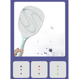 Paleta Electrica Pentru Tantari, Muste Sau Insecte Led, Reincarcabila, Incarcare Usb, Plastic, Casa Si Gradina, Anti-Insecte, Alb-Albastru - vivimall.ro