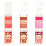 Paleta Fard de Obraz, Kevin&Coco, 3 Culori, Blush, Iluminator, Contur, Textură Fină, Efect Natural, pentru Toate Tipurile de Ten, 71.7 g, 6.7 x 1.5 x 11 cm, Coral - vivimall.ro