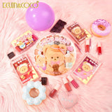 Paleta Fard de Obraz, Kevin&Coco, 3 Culori, Blush, Iluminator, Contur, Textură Fină, Efect Natural, pentru Toate Tipurile de Ten, 71.7 g, 6.7 x 1.5 x 11 cm, Coral - vivimall.ro