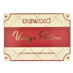 Paleta Machiaj Profesionala, Kevin&Coco, 60 Nuante Pigmentate,Fard Pleoape Mate si Sidefate, Multicolor - vivimall.ro