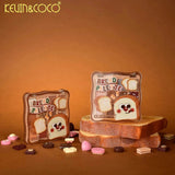 Paleta Farduri de Ochi,  Kevin&Coco, Fard de Pleoape, 12 Nuante, Finisaj Mat, Shimmer, Textura Catifelata, Pigmentare Intensa, pentru Toate Tipurile de Ten, 82.7 g, 9.3 x 1.7 x 9.4 cm, Soft Nude - vivimall.ro