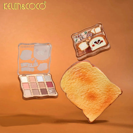 Paleta Farduri de Ochi,  Kevin&Coco, Fard de Pleoape, 12 Nuante, Finisaj Mat, Shimmer, Textura Catifelata, Pigmentare Intensa, pentru Toate Tipurile de Ten, 82.7 g, 9.3 x 1.7 x 9.4 cm, Soft Nude - vivimall.ro