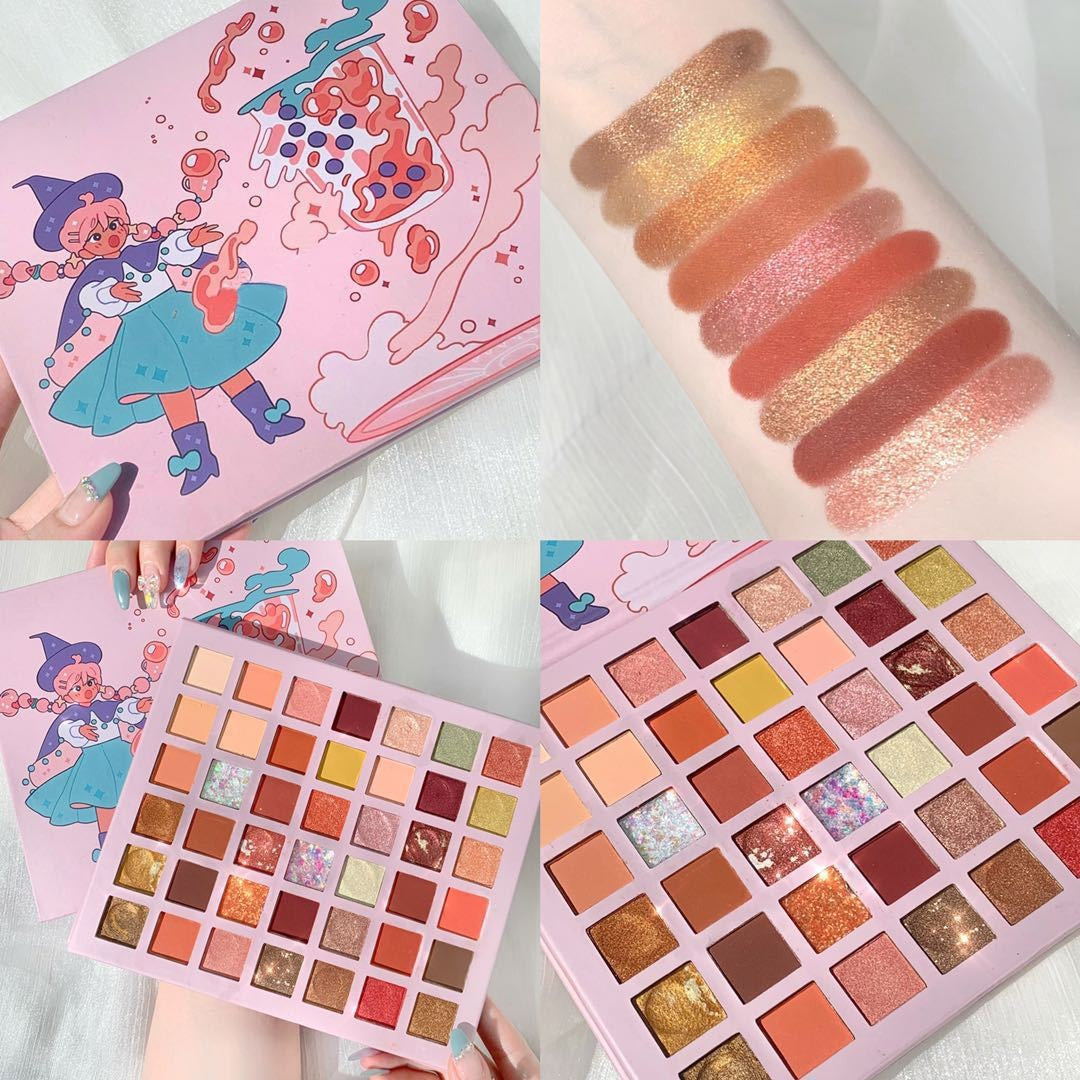 Комплект за грим, палитра сенки за очи с 42 пигментирани цвята