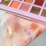 Комплект за грим, палитра сенки за очи с 42 пигментирани цвята