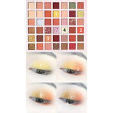 Комплект за грим, палитра сенки за очи с 42 пигментирани цвята