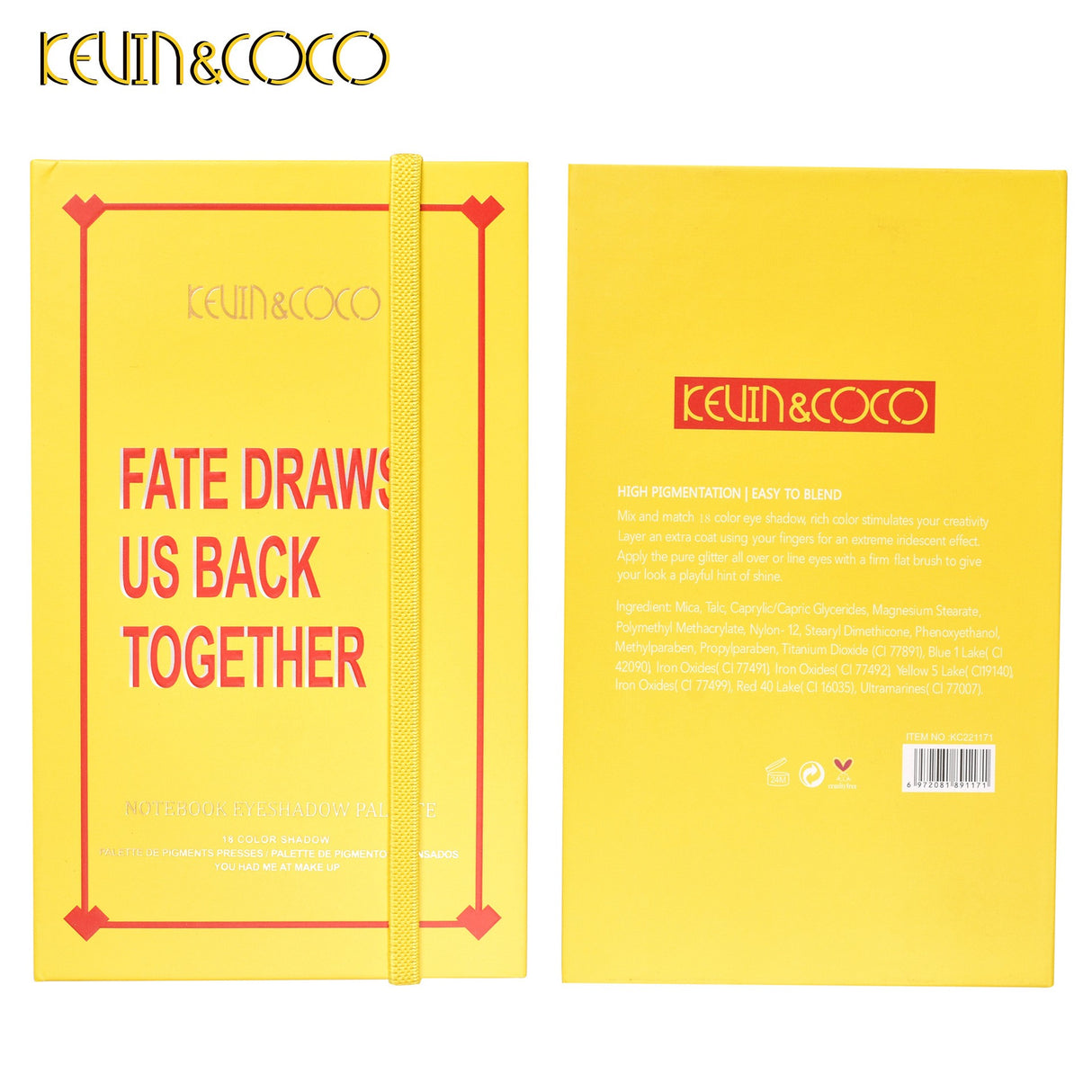 Комплект грим Kevin&amp;Coco с 18 перлени цвята