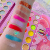 Комплект грим, палитра сенки за очи с 84 пигментирани цвята