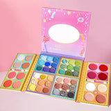 Комплект грим, палитра сенки за очи Kevin&amp;Coco с 52 пигментирани цвята