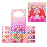 Комплект грим Kevin&amp;Coco, палитра сенки за очи и хайлайтър с 62 пигментирани цвята