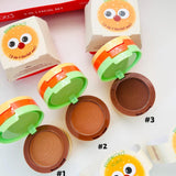 Paletă Multifuncțională Kevin&Coco Burger, Set Machiaj 5 în 1, Blush
