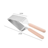 Paleta Pentru Taiat Si Servit Prajituri, Otel Inoxidabil, Maner Usor De Prins, Divizor Triunghiular, 27 X 12 Cm, Roz - vivimall.ro