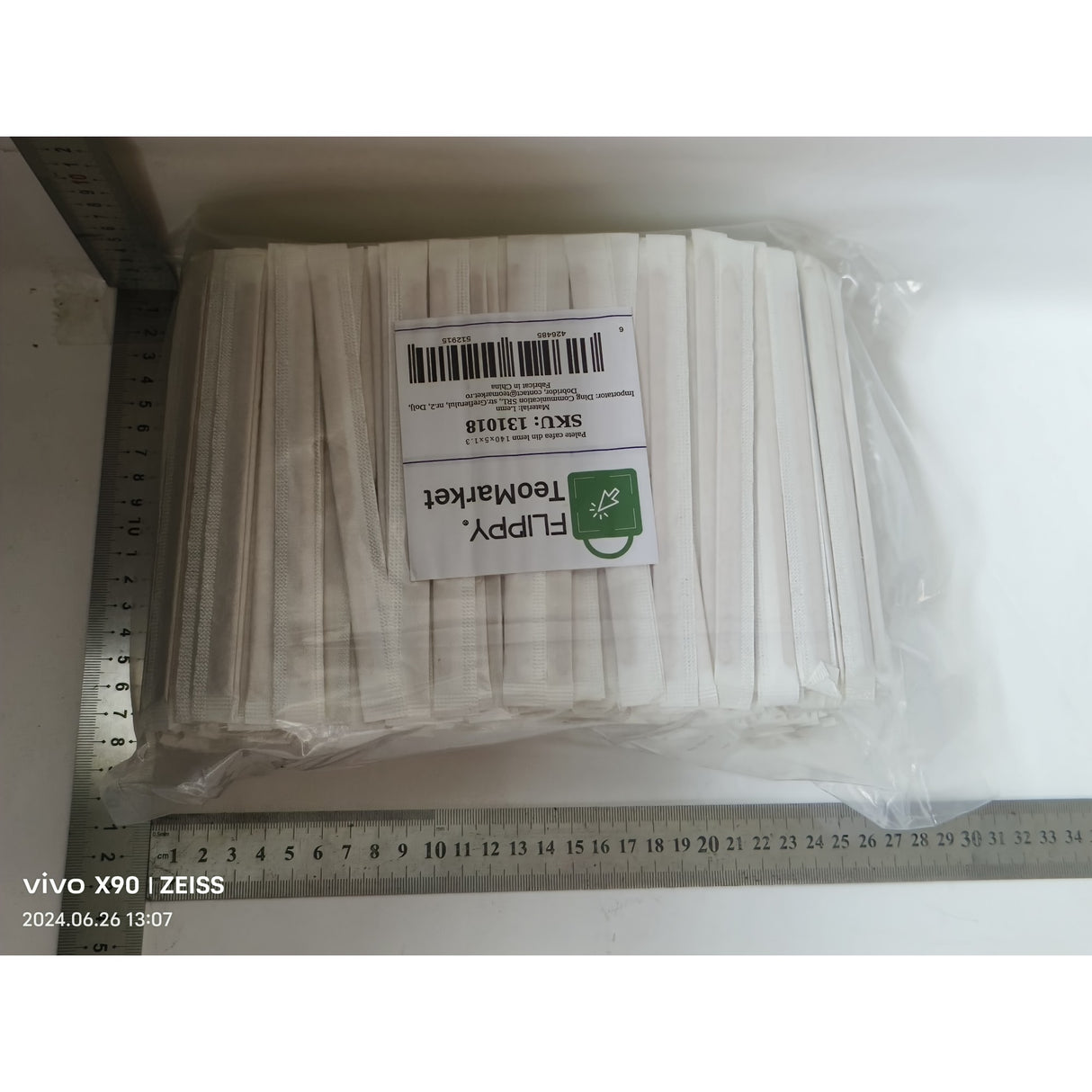 Set 1000 Palete pentru Cafea, Vivimall, din Lemn, Ambalate Individual, 140x5x1.3 mm - vivimall.ro