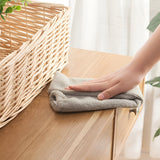 Pamatuf pentru Curatat Praful, Vivimall, Model Slim pentru Zone Greu Accesibile, Maner Extensibil, Laveta Microfibra Inclusa, Usor de Curatat, Albastru Gri - vivimall.ro