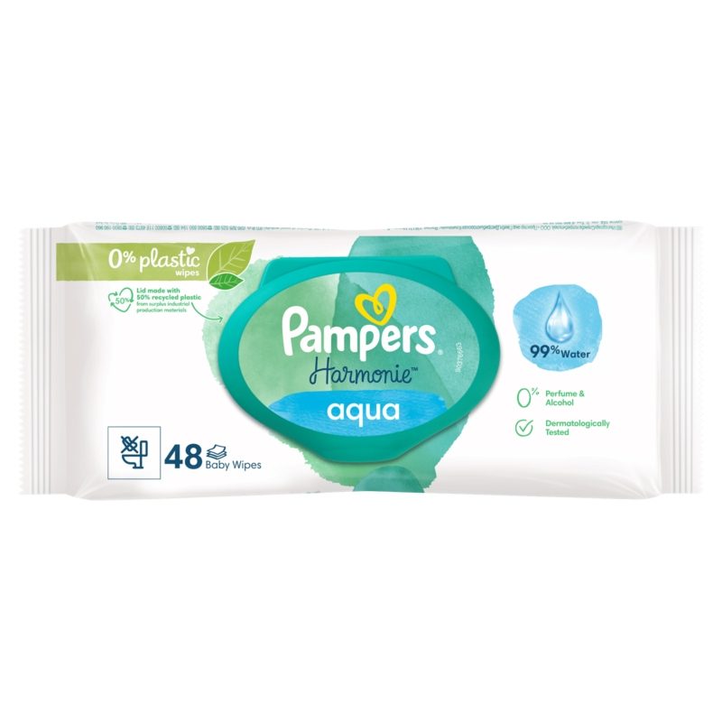 Servetele Umede, PAMPERS, Aqua Harmonie, Set 48 Bucati - vivimall.ro