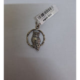 Pandantiv Argint 925 Bufnita pe  Creanga Rotunda - vivimall.ro