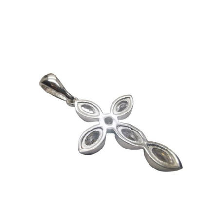 Pandantiv Argint 925 Cruce Pietre Ovale - vivimall.ro