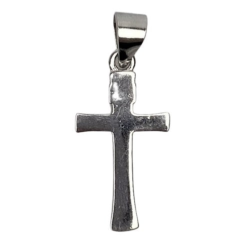 Сребърен медальон 925 с родийно покритие и кръст