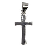 Сребърен медальон 925 с родийно покритие и кръст
