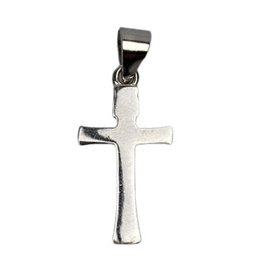 Сребърен медальон 925 с родийно покритие и кръст