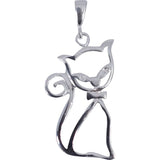 Pandantiv, Jolie Silver, Argint 925, Model Fancy Cat, 38 x 20 mm, 2.4 g - vivimall.ro