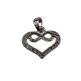 Pandantiv Argint 925, Infinit in Inima cu Zirconii - vivimall.ro