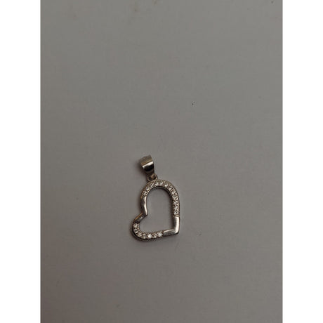 Pandantiv, Jolie Silver, Argint 925, Model Inima Contur Asimetrica, 1.4 G, 1.6 x 1.2 Cm - vivimall.ro