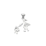 Pandantiv Argint 925 Mama si Fetita - vivimall.ro