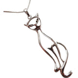 Pandantiv Argint 925, Model Pisica Contur - vivimall.ro